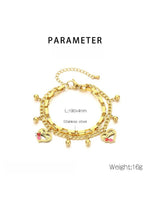 Load image into Gallery viewer, Layered Openwork Heart Bracelets Stainless Steel Women N6D524