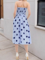 Load image into Gallery viewer, Polka Dot Sleeveless Bodycon Maxi Dress Women N6E161