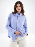 Load image into Gallery viewer, Bow Tie Scarf Collar Blouse Women N6C096
