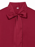 Load image into Gallery viewer, Bow Tie Scarf Loose Blouse Women Long Sleeve N6H124