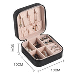 Load image into Gallery viewer, Mini Leather Travel Jewelry Case Multi Compartment S5P401