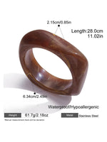 Load image into Gallery viewer, Resin Bangle Retro Irregular Statement Bracelet N6A198