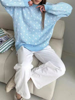 Load image into Gallery viewer, Sailboat Print Knit Sweater Women Multiple Colors N5A539