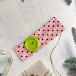 Load image into Gallery viewer, Polka Dot Button Headband Wide Elastic Sport Hairband N6F074
