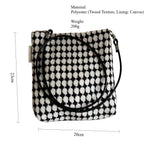 Load image into Gallery viewer, Black Red Chanel-inspired Tweed Crossbody Bag S5P709
