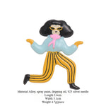 Load image into Gallery viewer, Funny Cartoon Earrings Unique Drop Enamel Design S5P878