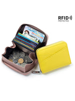 Load image into Gallery viewer, RFID Accordion Card Holder with Zip Coin Purse N6D019