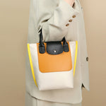Load image into Gallery viewer, Nylon Colorblock Tote Bag Large Capacity Shoulder N6F159