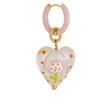Load image into Gallery viewer, Glass Heart Earrings Women Colorful Enamel Drop S5P885