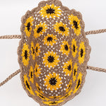 Load image into Gallery viewer, Handwoven Floral Bead Tote Large Multi Color Women S5P969