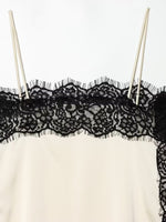Load image into Gallery viewer, Lace Trim Contrast Camisole Top Slim Fit N6F209