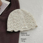 Load image into Gallery viewer, 100% Wool Crochet Lace Hollow Knit Beanie Women N6H219