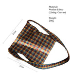 Load image into Gallery viewer, Retro Plaid Wool Crossbody Bag Women Small S5P644