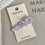 Load image into Gallery viewer, Colored Crystal Oval Hair Clip Acetate Duckbill Bangs S5P896