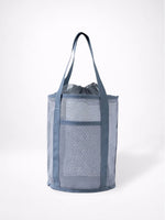 Load image into Gallery viewer, Mesh Drawstring Tote Bag Travel Organizer N6B141