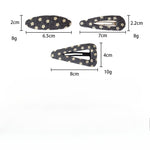 Load image into Gallery viewer, Womens Floral Teardrop Fabric Hair Clip N6K028