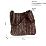 Load image into Gallery viewer, Vintage Brushed Denim Shoulder Bag Women S5P703