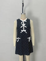 Load image into Gallery viewer, Polka Dot Sleeveless Dress with Bow Women N6D143