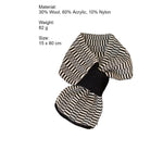 Load image into Gallery viewer, Vintage Stripe Knit Scarf Women Wool Blend N6H312