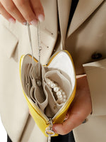 Load image into Gallery viewer, Genuine Leather Jewelry Organizer Travel Case N6B135