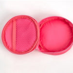 Load image into Gallery viewer, Round Embroidery Makeup Key Card Pouch Women Portable S5P860