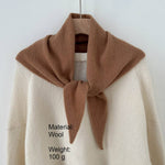 Load image into Gallery viewer, Cashmere Wool Solid Triangle Scarf Women Winter N6H234