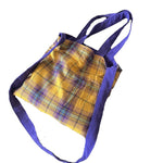 Load image into Gallery viewer, Purple Corduroy Reversible Shoulder Bag S5P274