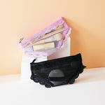 Load image into Gallery viewer, Unisex Pink Mesh Triangle Pencil Pouch N6J255