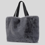 Load image into Gallery viewer, Faux Mink Tote Bag Women Large Shoulder Handbag S5P810