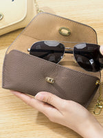 Load image into Gallery viewer, Genuine Leather Vintage Sunglasses Case Women N6B202