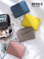 Load image into Gallery viewer, RFID Accordion Card Holder with Zip Coin Purse N6D019