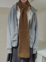 Load image into Gallery viewer, 25% Wool Blend Fluffy Knit Scarf Women S5P677