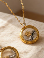 Load image into Gallery viewer, Mom Mirror Pendant Necklace 18K Gold Plated N6D535