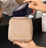 Load image into Gallery viewer, Flannel Cosmetic Bag Set Large Capacity Travel Organizer N6G278