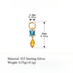 Load image into Gallery viewer, Four Leaf Clover Celestial Earrings Silver Micro Pave S5P132