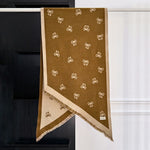 Load image into Gallery viewer, Bow Thin Resort Faux Cashmere Scarf Women Warm Cape M5A337