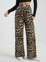 Load image into Gallery viewer, Retro Fashion Leopard Print Wide Leg Pants Women N6B071
