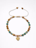 Load image into Gallery viewer, MUM Heart Pendant Adjustable Beaded Bracelet N6D532