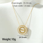 Load image into Gallery viewer, MOM Zircon Heart Pendant Necklace N6D522