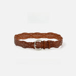 Load image into Gallery viewer, No-Hole Handwoven Faux Leather Belt Women N6H326