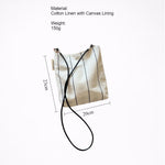 Load image into Gallery viewer, Polka Dot Stripe Cotton Linen Crossbody Bag N6F132