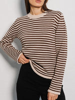 Load image into Gallery viewer, Color Block Stripe Sweater Women Multiple Colors N5A502