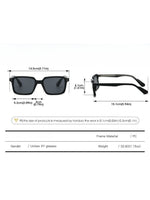 Load image into Gallery viewer, Acetate Temple Square Sunglasses Fashion Women N6B211