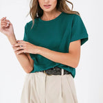 Load image into Gallery viewer, Cotton Crew Neck T-Shirt Short Sleeve Casual Top N6A149