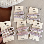 Load image into Gallery viewer, Colored Crystal Oval Hair Clip Acetate Duckbill Bangs S5P896