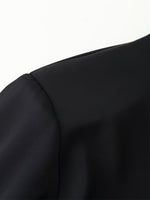 Load image into Gallery viewer, Satin Lace Back Tie Blouse Women N6D050