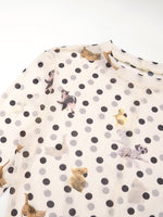 Load image into Gallery viewer, Animal Print Polka Dot Crop Top Waist Tie Women N6B022