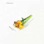 Load image into Gallery viewer, Handmade Glass Rose Tulip Bouquet Crystal Vase Decor N6G007