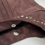 Load image into Gallery viewer, Women's Suede Rivet Dumpling Shoulder Bag N6J113