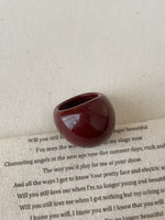 Load image into Gallery viewer, Electroplated Resin Ring Vintage Design Women N6B015